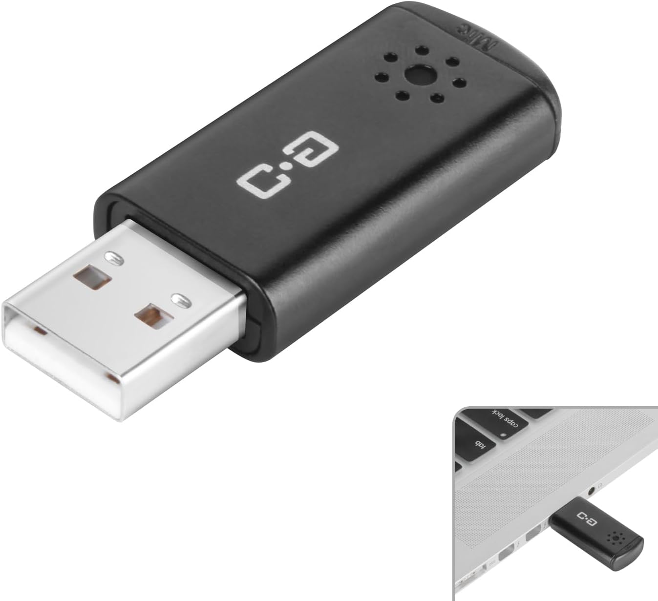 Mini USB Microphone for Laptop & Desktop, Plug-and-Play | High-Sensitivity USB Mic for Clear Voice Pickup, Compact and Portable, Ideal for Work and Study