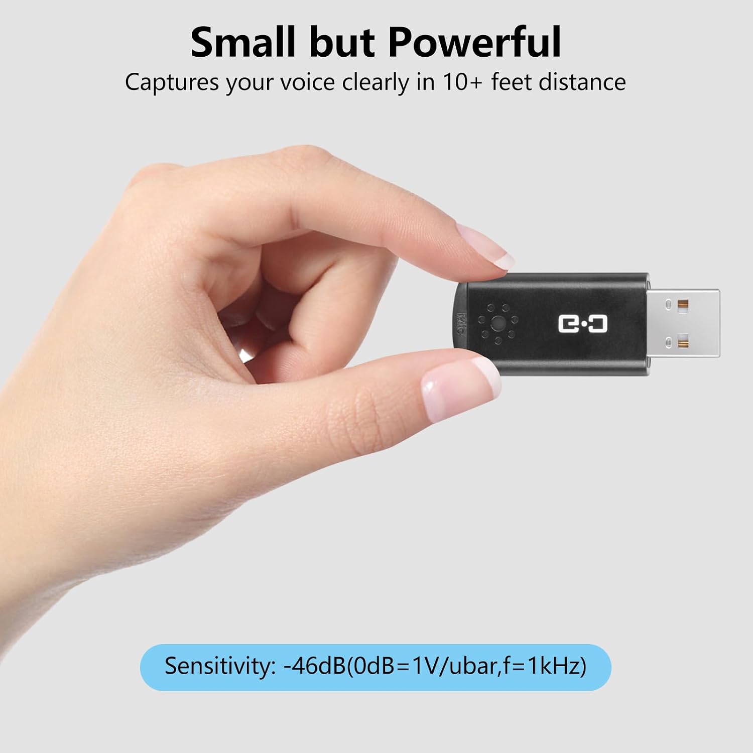 Mini USB Microphone for Laptop & Desktop, Plug-and-Play | High-Sensitivity USB Mic for Clear Voice Pickup, Compact and Portable, Ideal for Work and Study - Image 4