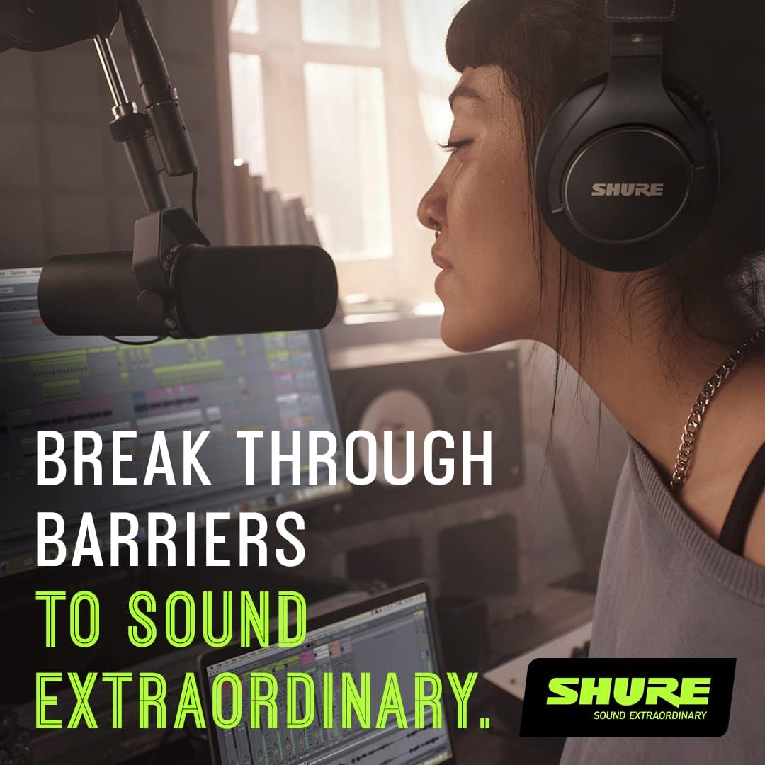 Shure SM7B Dynamic Vocal Microphone for Podcasting & Streaming | XLR studio dynamic mic for broadcast, podcast, recording, gaming and streaming; smooth warm vocals, rugged build - Image 3