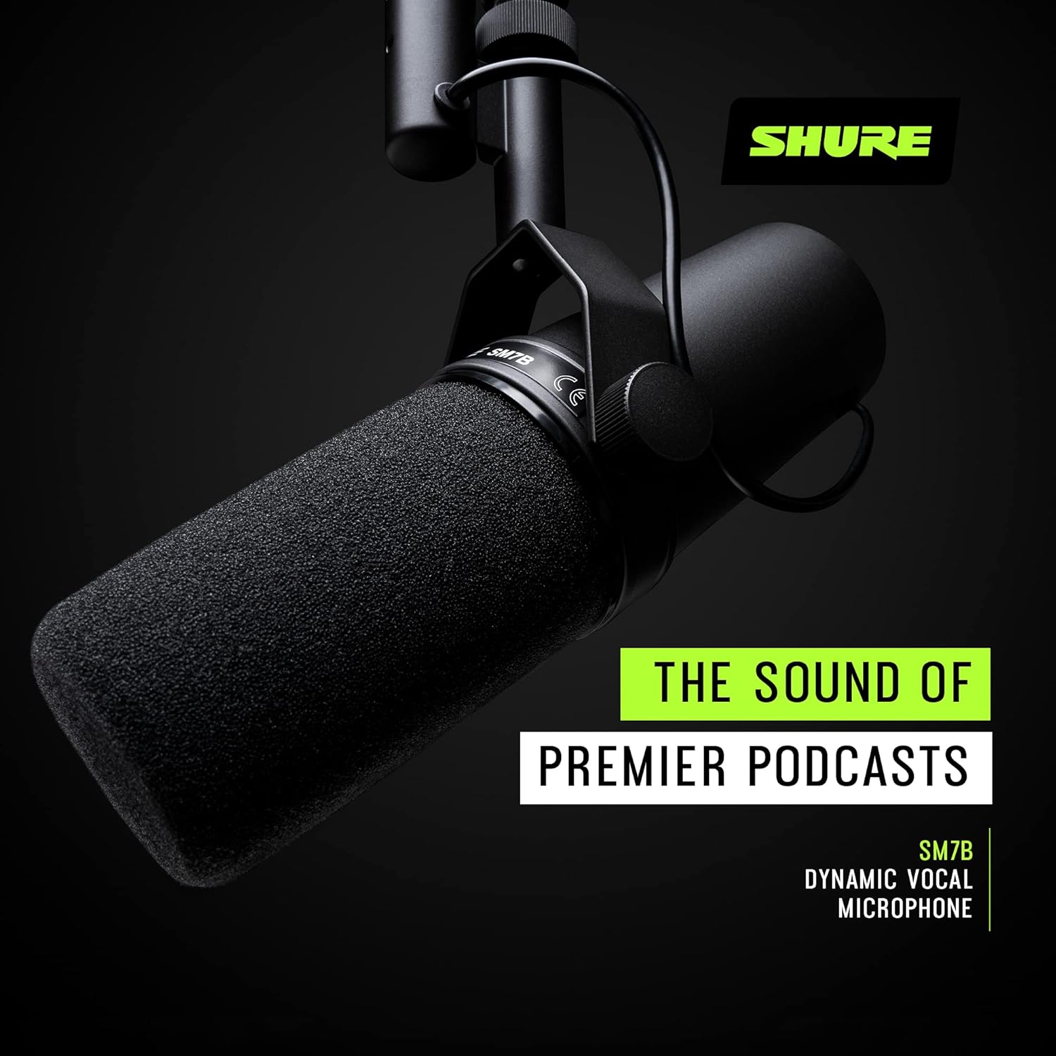 Shure SM7B Dynamic Vocal Microphone for Podcasting & Streaming | XLR studio dynamic mic for broadcast, podcast, recording, gaming and streaming; smooth warm vocals, rugged build - Image 8