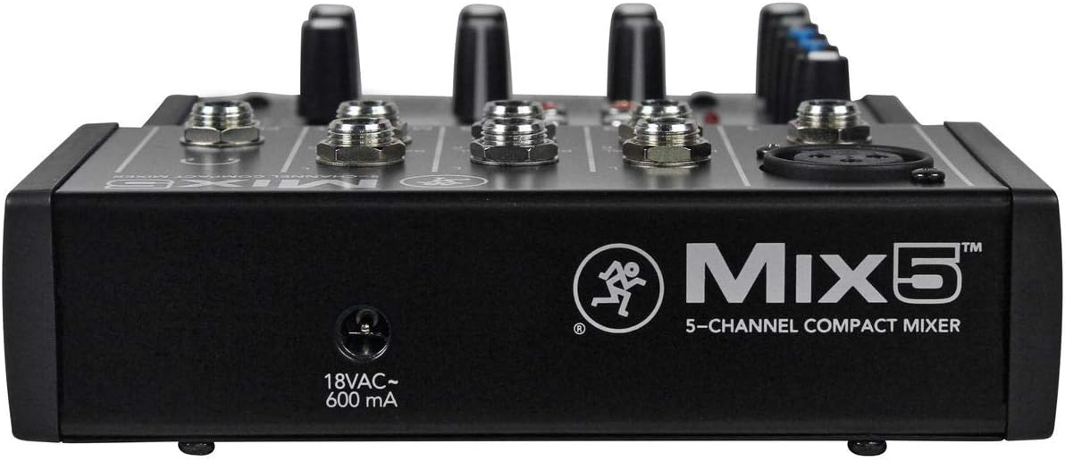 Mackie Mix5 5-Channel Compact Mixer, Black - Image 3