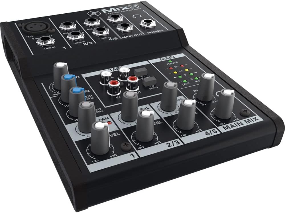 Mackie Mix5 5-Channel Compact Mixer, Black - Image 4